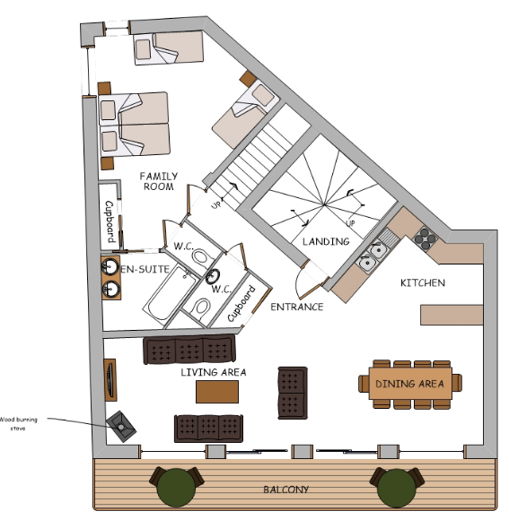 Chalet Hibou Morzine Floor Plan 2